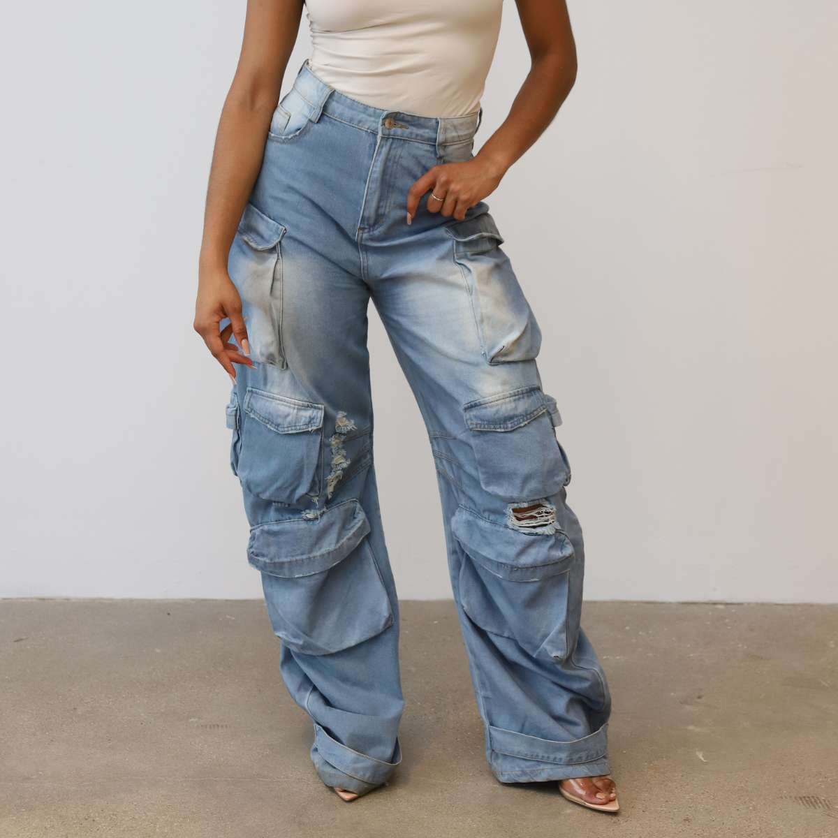 The Perfect Denim Cargo