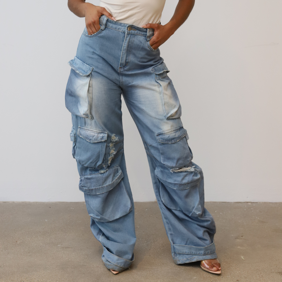 The Perfect Denim Cargo