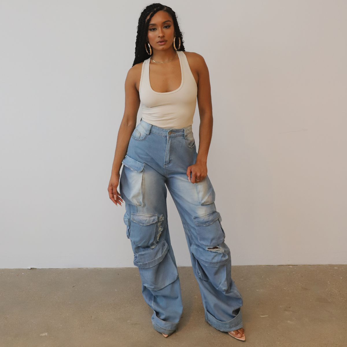 The Perfect Denim Cargo