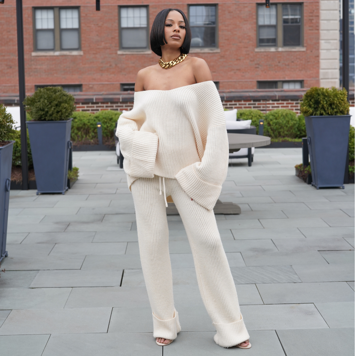 Cuff Wear Everywhere Knit Set