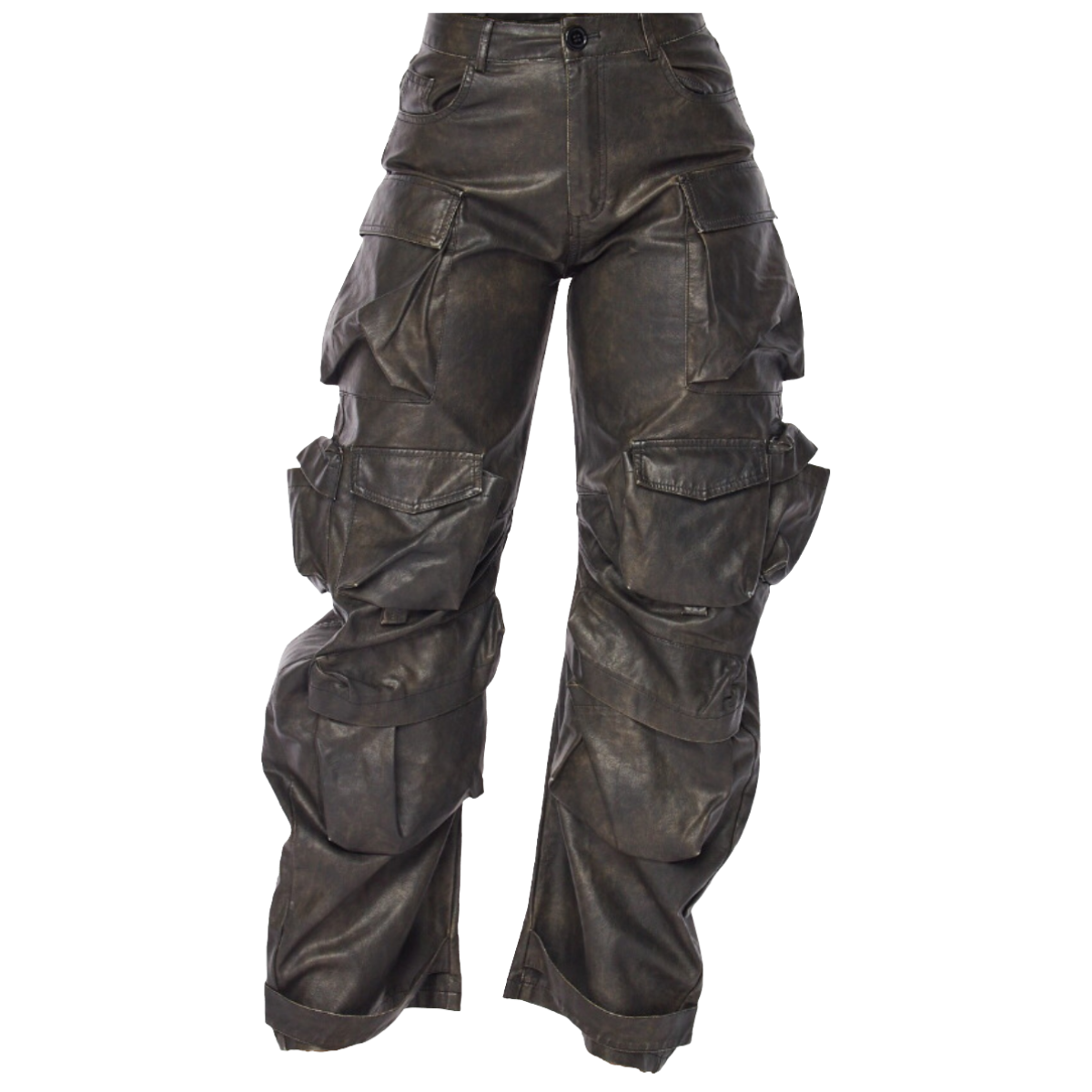Vintage Vegan Leather Cargos (PREORDER EST SHIP DATE 10/30 -11/06)