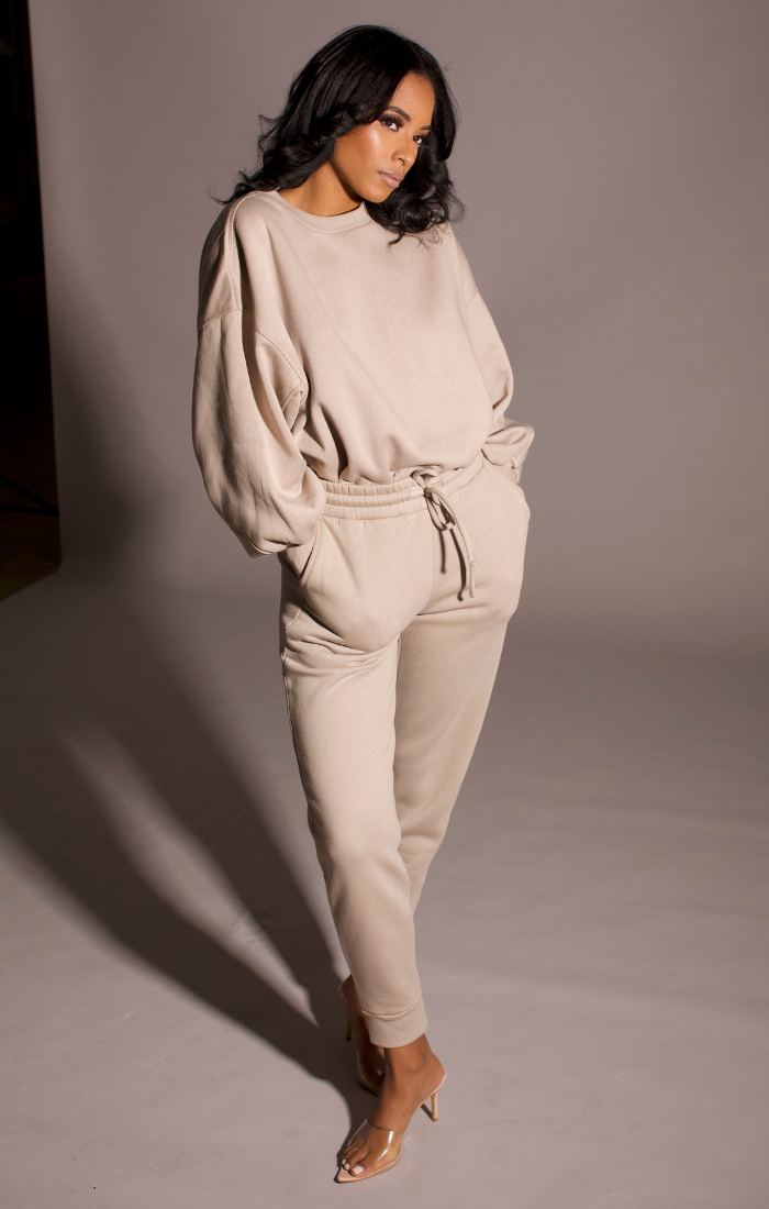 So Chic Sweatpants Set (Olive)