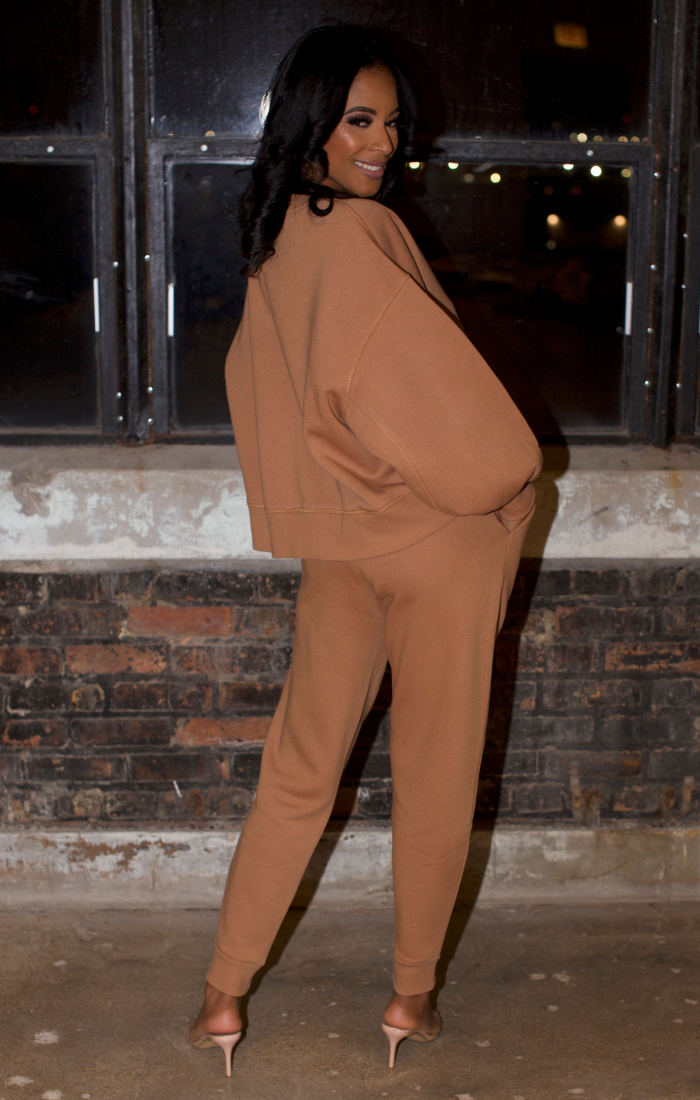 So Chic Sweatpants Set (Olive)