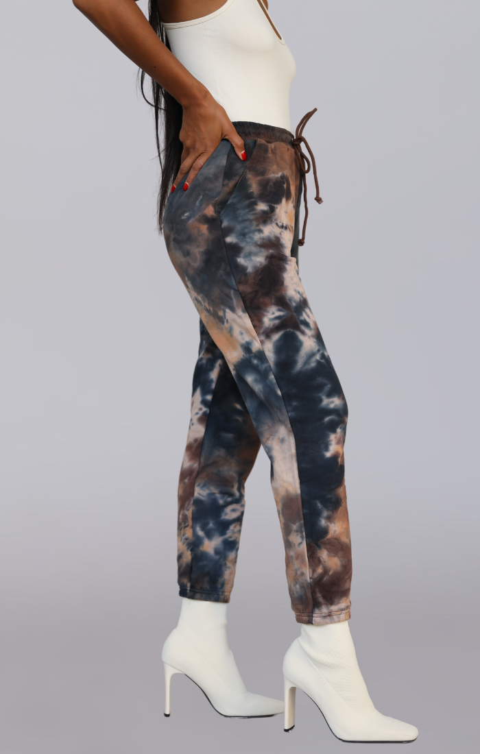 VENUS I TIE DYE JOGGERS (TAN MIX)