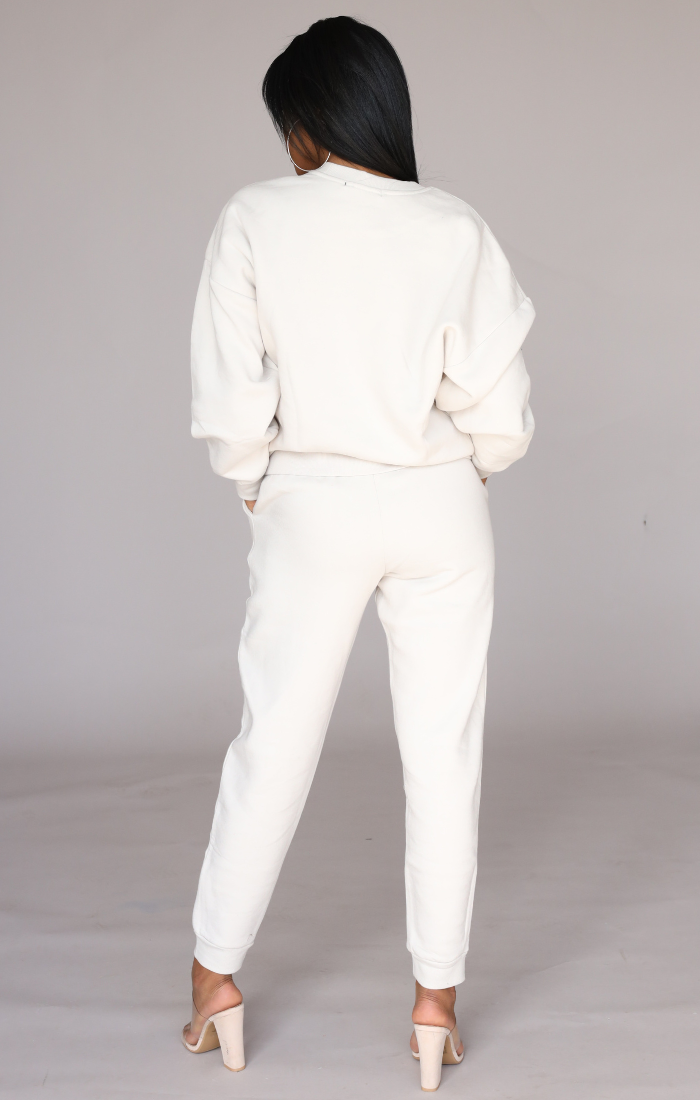 The Perfect Jogger Set (Bone)