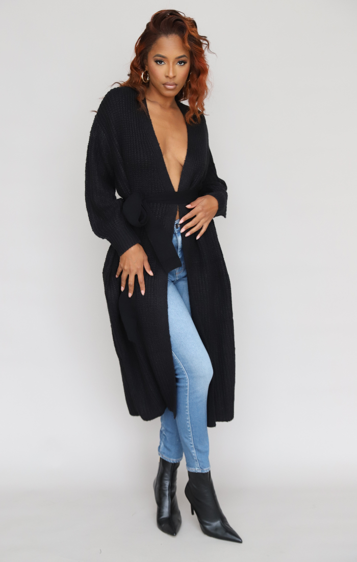 Long Sleeve Maxi Sweater (Cream)