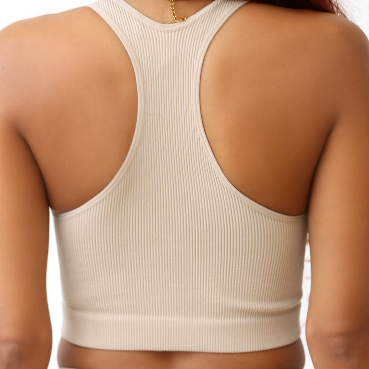 Micro Ribbed Contour Vneck Tank