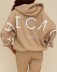 ETL Unisex Chicago Zip Oversized Hoodie *LIMITED EDITION* (VINTAGE TAN)