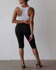 Stretch Capri Pants (Black)